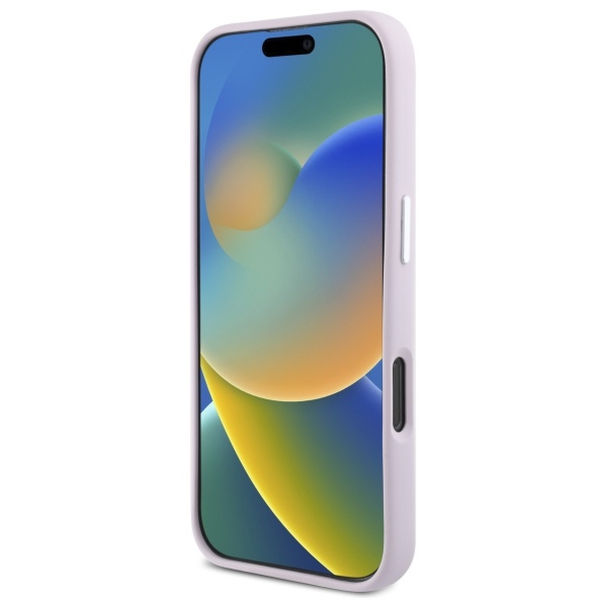 DKNY - Hardcase Liquid Silicone Small Metal Logo MagSafe (DKHMP16XSMCHLP) - iPhone 16 Pro Max - Pink