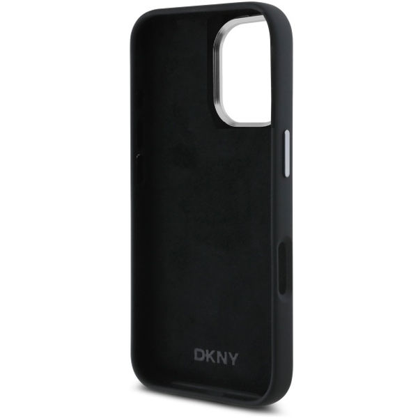 DKNY - Hardcase Liquid Silicone Metal Logo (DKHCP16SSMCBSK) - iPhone 16 - Black