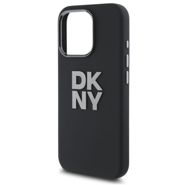DKNY - Hardcase Liquid Silicone Metal Logo (DKHCP16XSMCBSK) - iPhone 16 Pro Max - Black