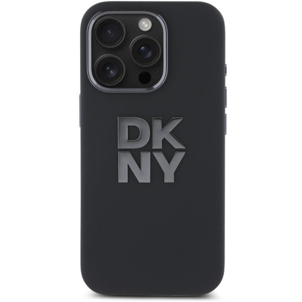 DKNY - Hardcase Liquid Silicone Metal Logo (DKHCP16XSMCBSK) - iPhone 16 Pro Max - Black