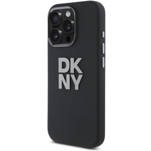 DKNY - Hardcase Liquid Silicone Metal Logo (DKHCP16XSMCBSK) - iPhone 16 Pro Max - Black