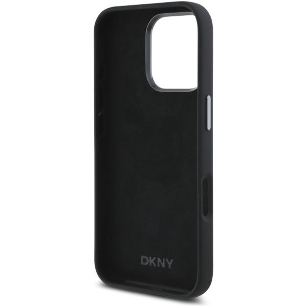 DKNY - Hardcase Liquid Silicone Metal Logo (DKHCP16XSMCBSK) - iPhone 16 Pro Max - Black