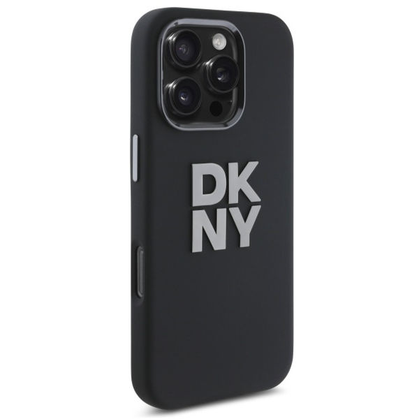 DKNY - Hardcase Liquid Silicone Metal Logo (DKHCP16XSMCBSK) - iPhone 16 Pro Max - Black