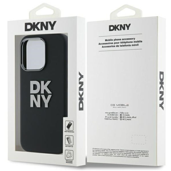 DKNY - Hardcase Liquid Silicone Metal Logo (DKHCP16XSMCBSK) - iPhone 16 Pro Max - Black
