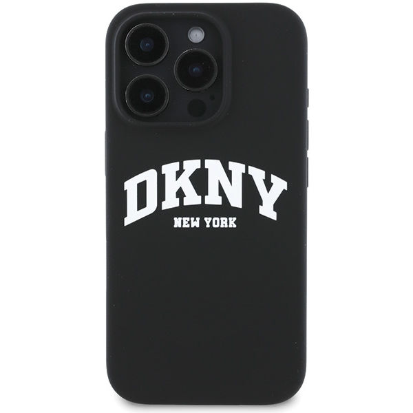 DKNY - Hardcase Silicone White Printed Logo MagSafe (DKHMP16XSNYACH) - iPhone 16 Pro Max - Black