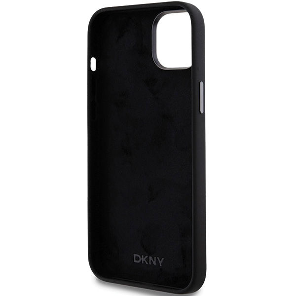 DKNY - Hardcase Liquid Silicone Metal Logo (DKHCP15MSMCBSK) - iPhone 15 Plus - Black