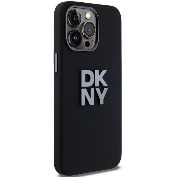 DKNY - Hardcase Liquid Silicone Metal Logo (DKHCP15XSMCBSK) - iPhone 15 Pro Max - Black