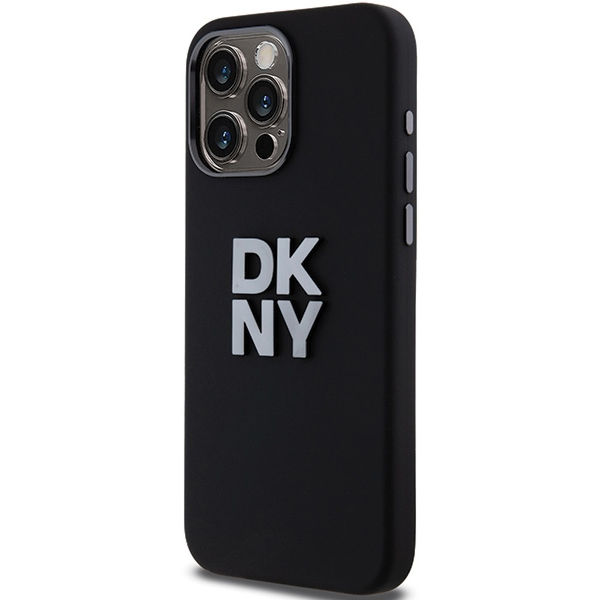 DKNY - Hardcase Liquid Silicone Metal Logo (DKHCP15XSMCBSK) - iPhone 15 Pro Max - Black