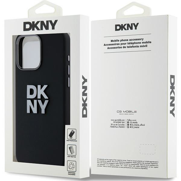 DKNY - Hardcase Liquid Silicone Metal Logo (DKHCP15XSMCBSK) - iPhone 15 Pro Max - Black