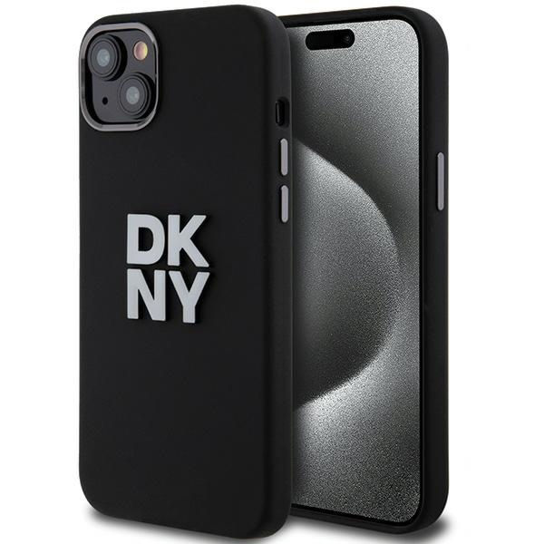 DKNY - Hardcase Liquid Silicone Metal Logo (DKHCP15SSMCBSK) - iPhone 15 - Black