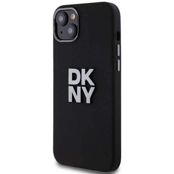 DKNY - Hardcase Liquid Silicone Metal Logo (DKHCP15SSMCBSK) - iPhone 15 - Black