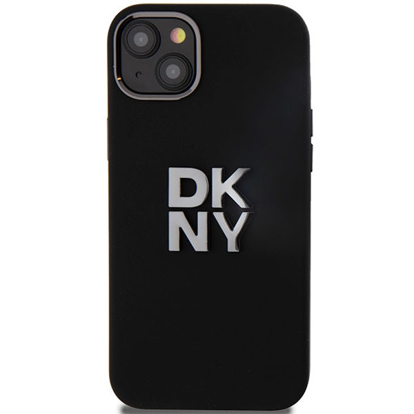 DKNY - Hardcase Liquid Silicone Metal Logo (DKHCP15SSMCBSK) - iPhone 15 - Black
