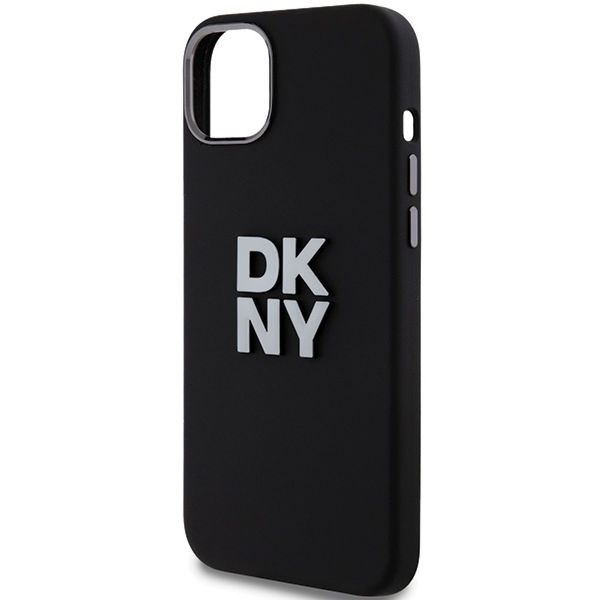 DKNY - Hardcase Liquid Silicone Metal Logo (DKHCP15SSMCBSK) - iPhone 15 - Black