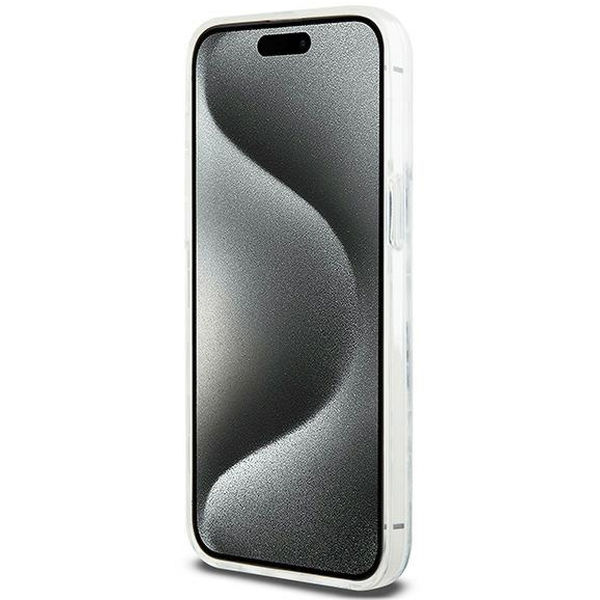 DKNY - Hardcase Liquid Glitter Multilogo (DKHCP15XLCPEPT) - iPhone 15 Pro Max - White