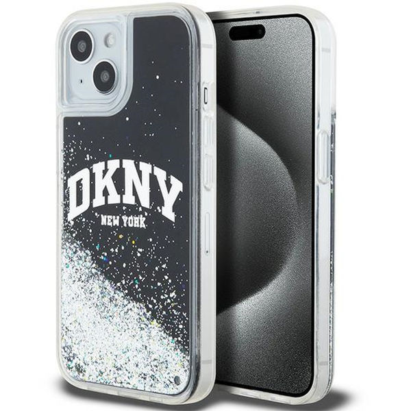 DKNY - Hardcase Liquid Glitter Big Logo (DKHCP15SLBNAEK) - iPhone 15 - Black