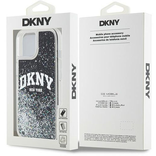 DKNY - Hardcase Liquid Glitter Big Logo (DKHCP15SLBNAEK) - iPhone 15 - Black