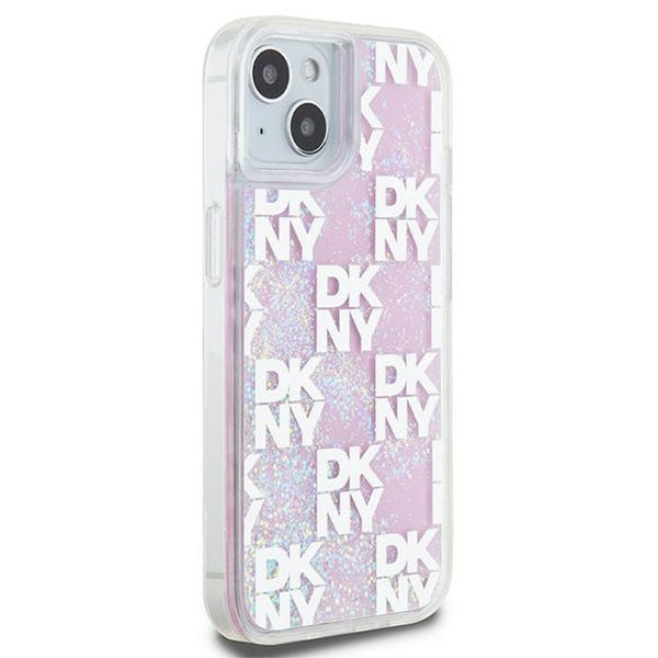 DKNY - Hardcase Liquid Glitter Multilogo (DKHCP15SLCPEPP) - iPhone 15 - Pink