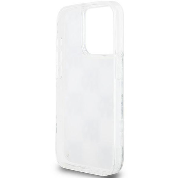 DKNY - Hardcase Liquid Glitter Multilogo (DKHCP15LLCPEPT) - iPhone 15 Pro - White