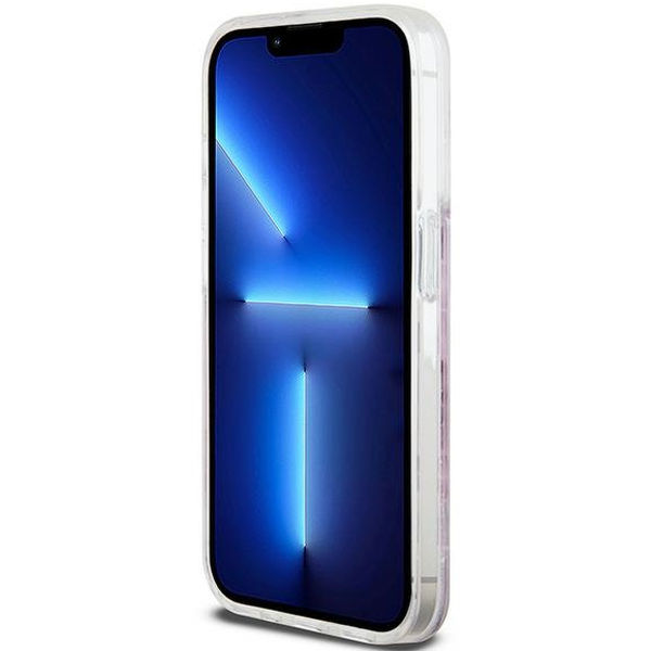 DKNY - Hardcase Liquid Glitter Multilogo (DKHCP15LLCPEPP) - iPhone 15 Pro - Pink