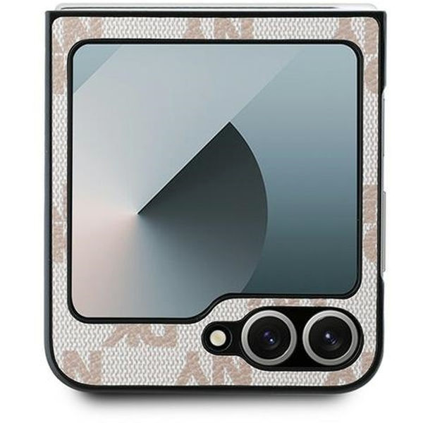 DKNY - Leather Chequered Pattern Printed Stripes (DKHCZF6PCPTSSP) - Samsung Galaxy Z Flip6 - Pink