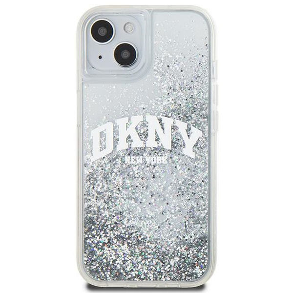 DKNY - Hardcase Liquid Glitter Big Logo (DKHCP15SLBNAET) - iPhone 15 - White