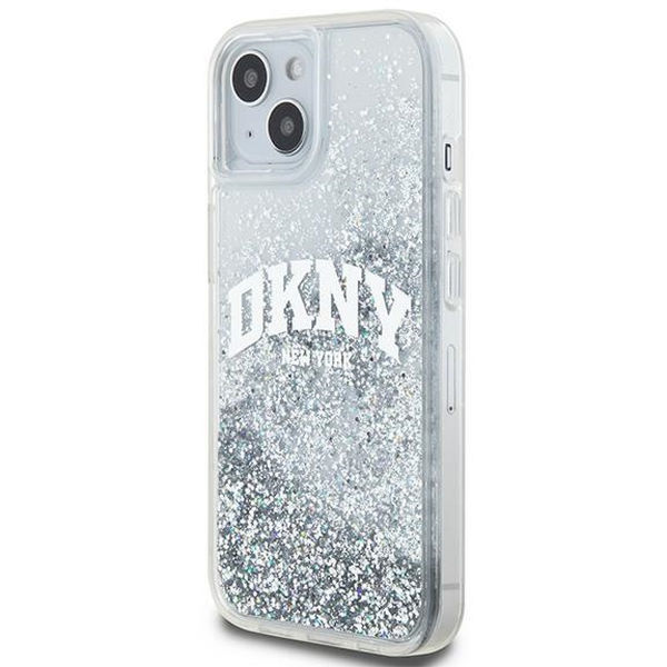 DKNY - Hardcase Liquid Glitter Big Logo (DKHCP15SLBNAET) - iPhone 15 - White