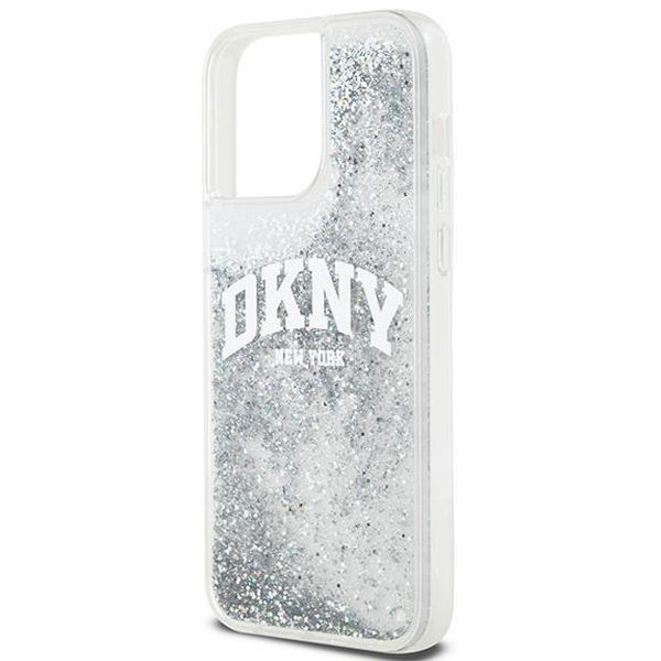 DKNY - Hardcase Liquid Glitter Big Logo (DKHCP15LLBNAET) - iPhone 15 Pro - White