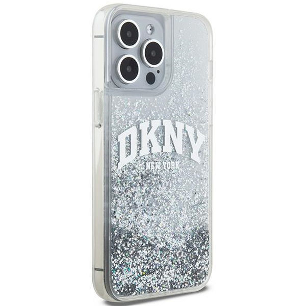 DKNY - Hardcase Liquid Glitter Big Logo (DKHCP15LLBNAET) - iPhone 15 Pro - White
