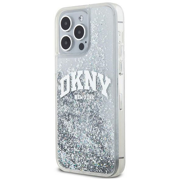 DKNY - Hardcase Liquid Glitter Big Logo (DKHCP15XLBNAET) - iPhone 15 Pro Max - White