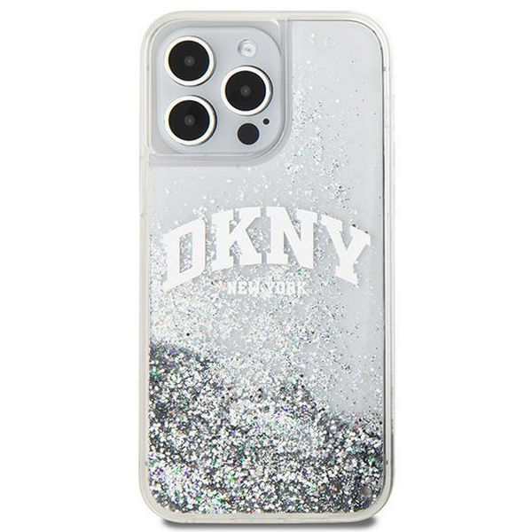 DKNY - Hardcase Liquid Glitter Big Logo (DKHCP15XLBNAET) - iPhone 15 Pro Max - White