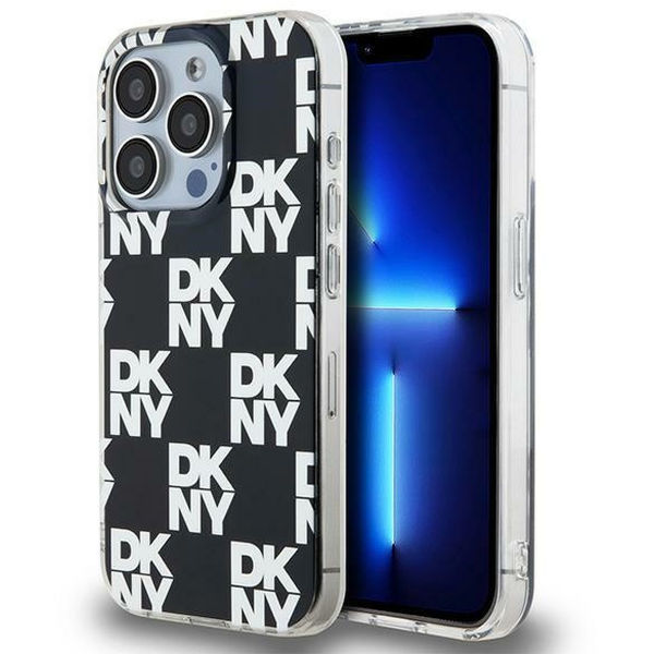DKNY - IML Checkered Mono Pattern (DKHCP15XHDLCEK) - iPhone 15 Pro Max - Black