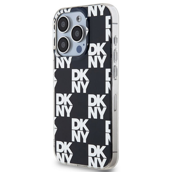 DKNY - IML Checkered Mono Pattern (DKHCP15XHDLCEK) - iPhone 15 Pro Max - Black