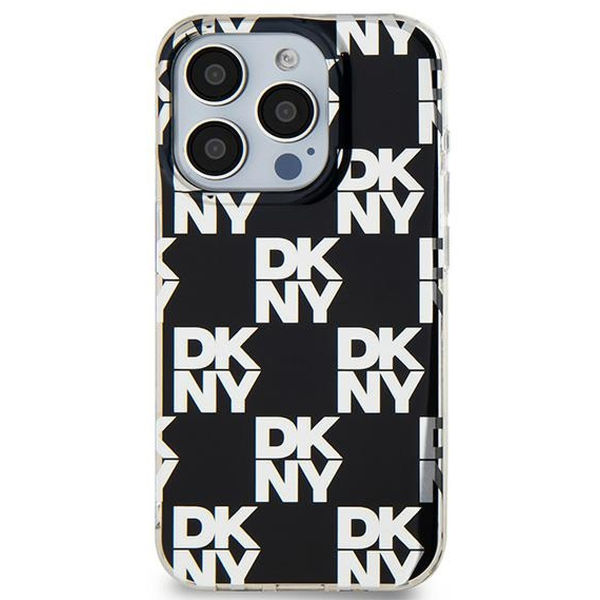 DKNY - IML Checkered Mono Pattern (DKHCP15XHDLCEK) - iPhone 15 Pro Max - Black