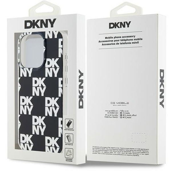 DKNY - IML Checkered Mono Pattern (DKHCP15XHDLCEK) - iPhone 15 Pro Max - Black