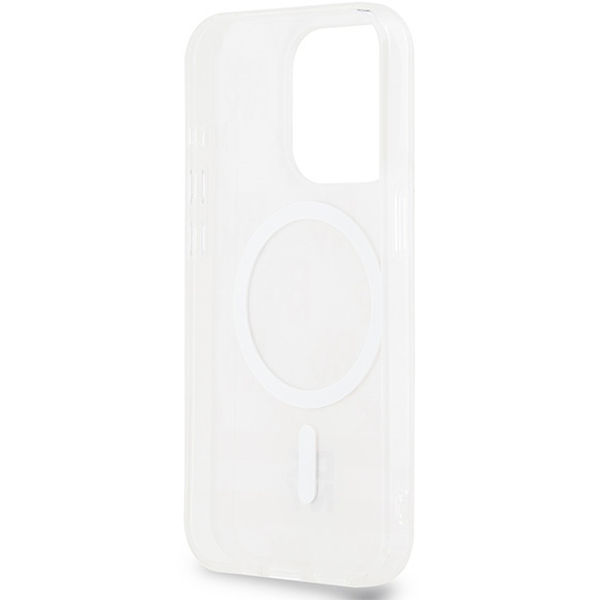 DKNY - IML Checkered Mono Pattern & Printed Stripes MagSafe (DKHMP15XHCPTSP) - iPhone 15 Pro Max - Pink