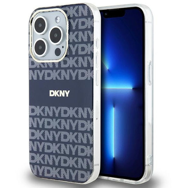 DKNY - IML Mono & Stripe MagSafe (DKHMP15XHRHSEB) - iPhone 15 Pro Max - Blue