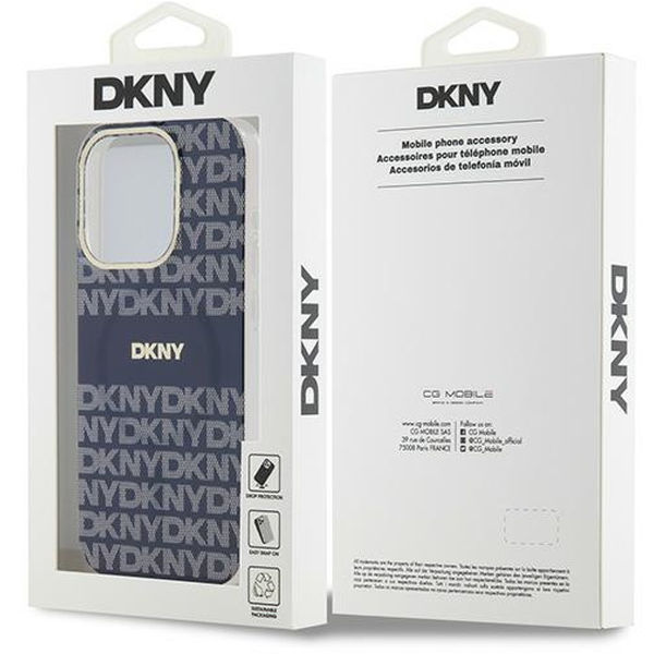 DKNY - IML Mono & Stripe MagSafe (DKHMP15XHRHSEB) - iPhone 15 Pro Max - Blue