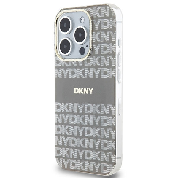 DKNY - IML Mono & Stripe MagSafe (DKHMP15XHRHSEE) - iPhone 15 Pro Max - Beige