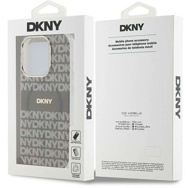 DKNY - IML Mono & Stripe MagSafe (DKHMP15XHRHSEE) - iPhone 15 Pro Max - Beige