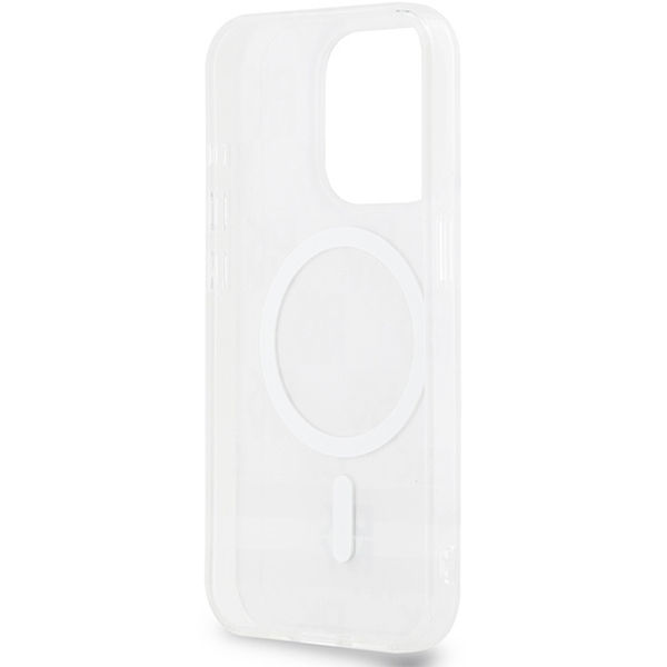 DKNY - IML Checkered Mono Pattern & Printed Stripes MagSafe (DKHMP15XHCPTSE) - iPhone 15 Pro Max - Beige