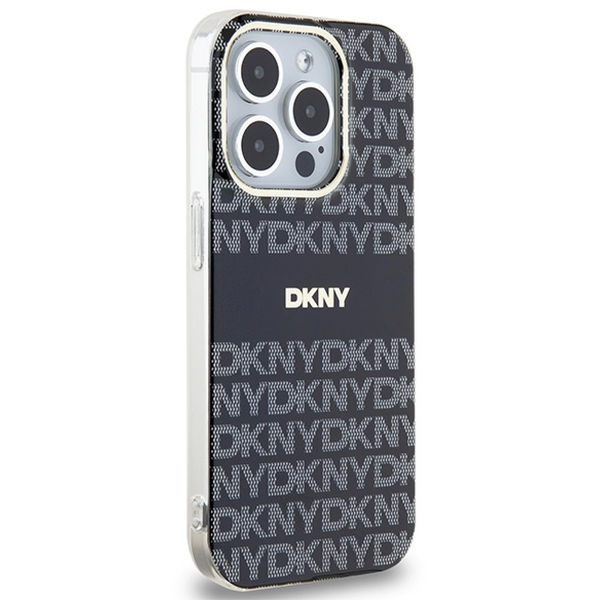 DKNY - IML Mono & Stripe MagSafe (DKHMP15XHRHSEK) - iPhone 15 Pro Max - Black
