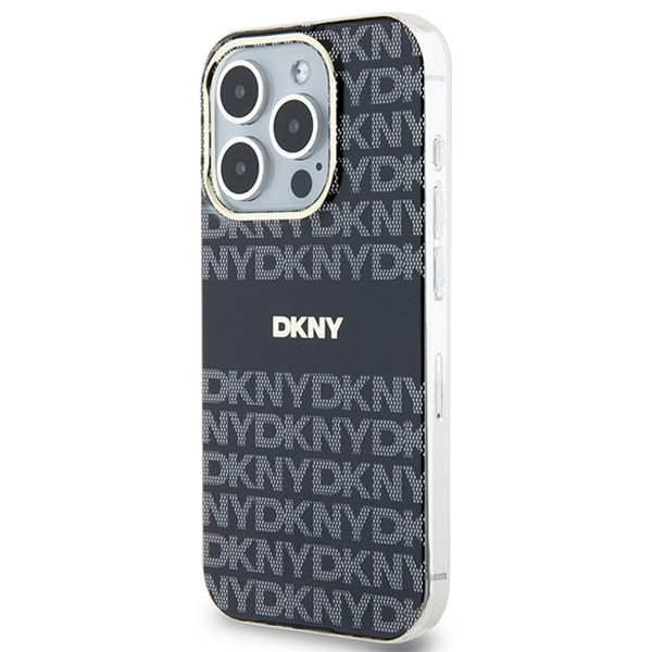 DKNY - IML Mono & Stripe MagSafe (DKHMP15XHRHSEK) - iPhone 15 Pro Max - Black