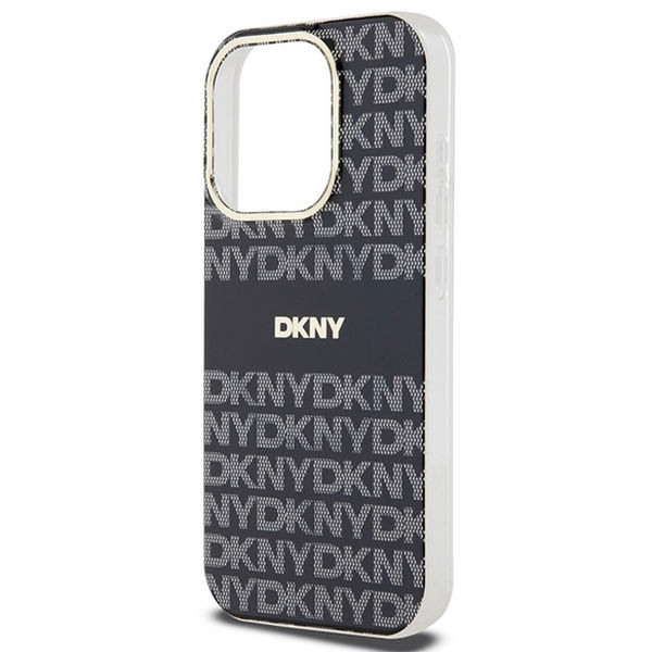 DKNY - IML Mono & Stripe MagSafe (DKHMP15XHRHSEK) - iPhone 15 Pro Max - Black