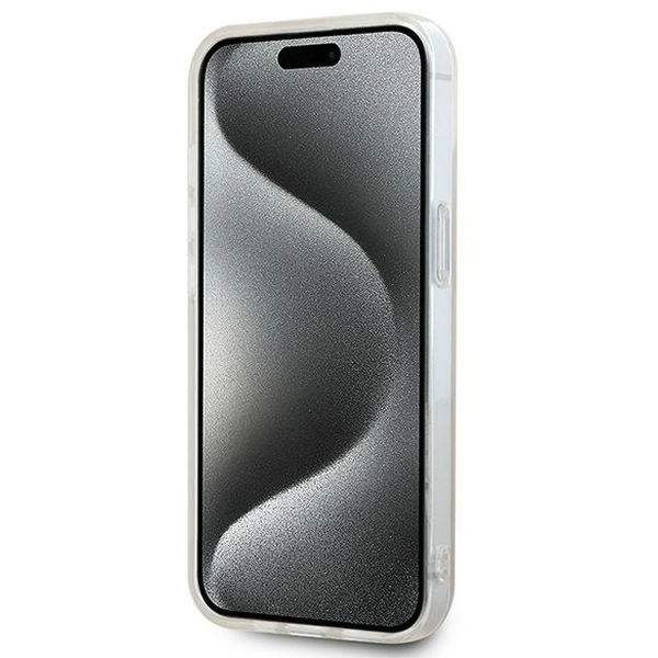 DKNY - IML Checkered Mono Pattern & Printed Stripes MagSafe (DKHMP15SHCPTSP) - iPhone 15 - Pink