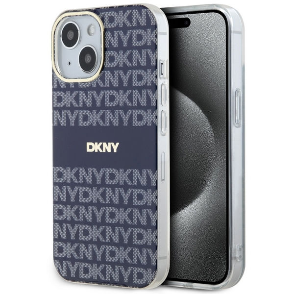 DKNY - IML Mono & Stripe MagSafe (DKHMP15SHRHSEB) - iPhone 15 - Blue
