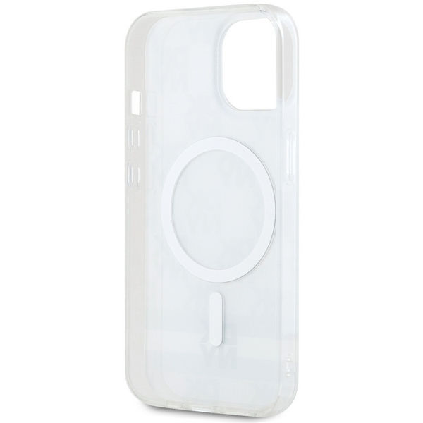 DKNY - IML Checkered Mono Pattern & Printed Stripes MagSafe (DKHMP15SHCPTSE) - iPhone 15 - Beige