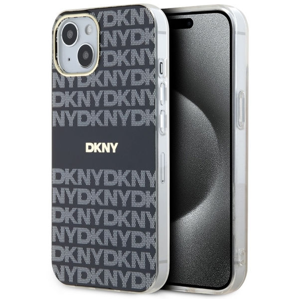DKNY - IML Mono & Stripe MagSafe (DKHMP15SHRHSEK) - iPhone 15 - Black