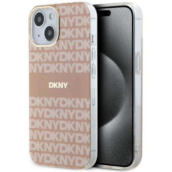 DKNY - IML Mono & Stripe MagSafe (DKHMP15SHRHSEP) - iPhone 15 - Pink