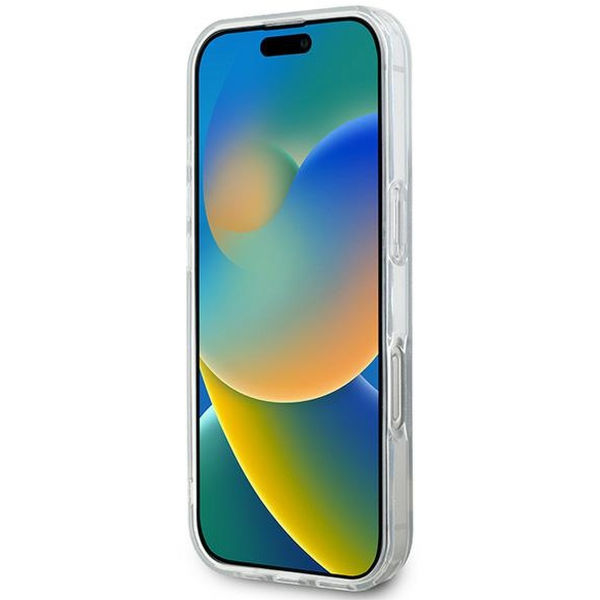 DKNY - Hardcase Repeat Texture Pattern With Stripe (DKHMP16XHRHSEK) - iPhone 16 Pro Max - Black