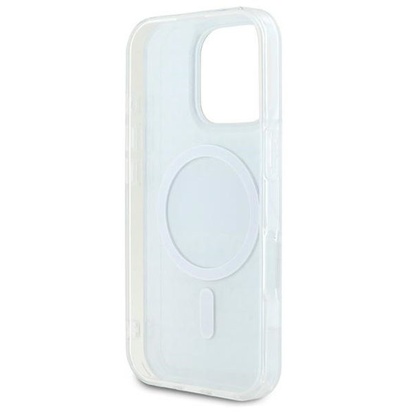 DKNY - Hardcase Repeat Texture Pattern With Stripe (DKHMP16XHRHSEK) - iPhone 16 Pro Max - Black